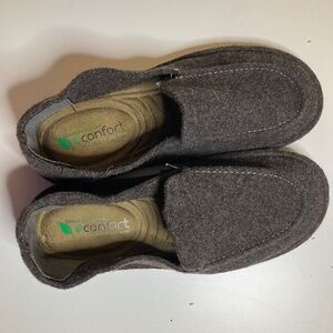 Men’s econfort by laro Felted Wool Slippers, Grey, Size 39